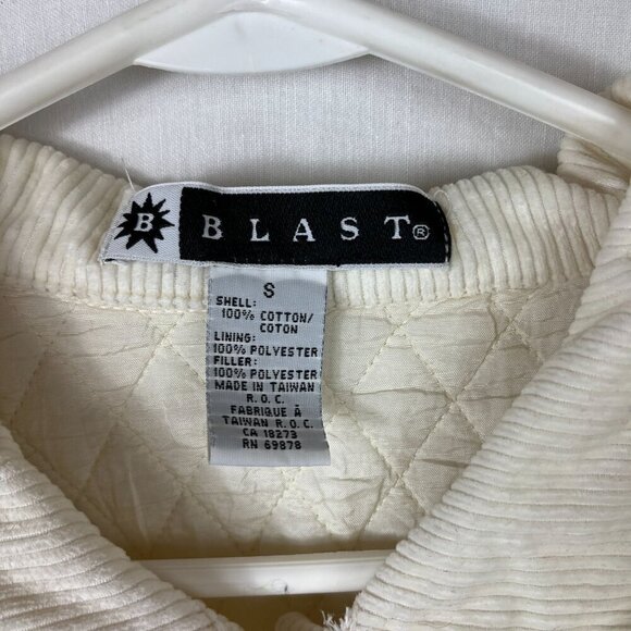 Y2K Oversized Corduroy Button Up Chore Jacket Womens S Baggy‎ Quilted 90s Boho - Picture 9 of 11